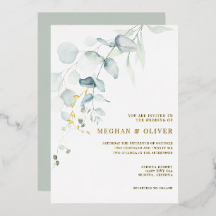 WEDDING    Modern Elegant Eucalyptus Greenery 