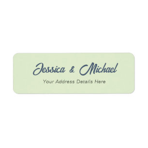 Wedding Modern Elegant Plain Simple Professional Return Address Label