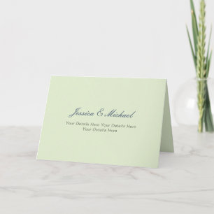 Wedding Modern Elegant Plain Simple Professional Thank You Card