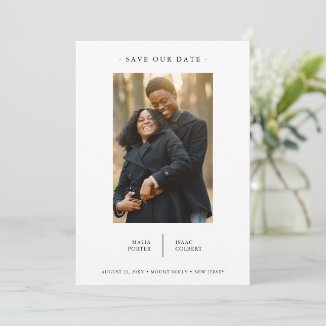 Wedding Modern Fancy Minimalist Photo Couple (Standing Front)