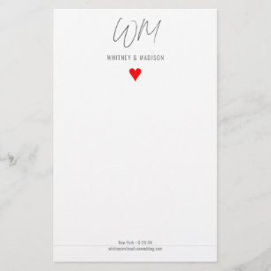 Wedding, Modern, Minimalist, Stationery