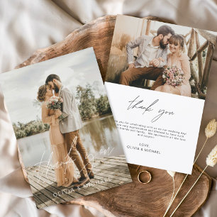 Wedding Modern Minimalist Thank You Cards