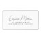 Wedding Modern Simple Chic Script Return Address