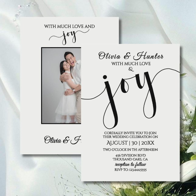Wedding, Modern, Typography, Script, Invitation (Creator Uploaded)