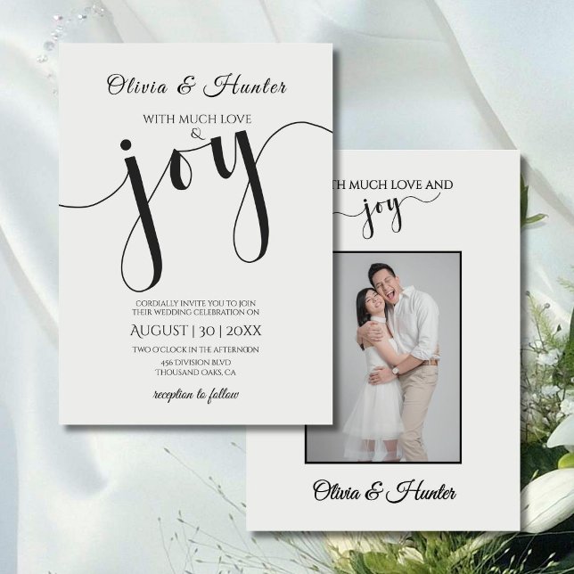 Wedding, Modern, Typography, Script, Invitation (Creator Uploaded)
