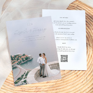 Wedding Monogram   All In One QR Code Photo