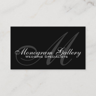 Wedding Monogram Customisable Business Card