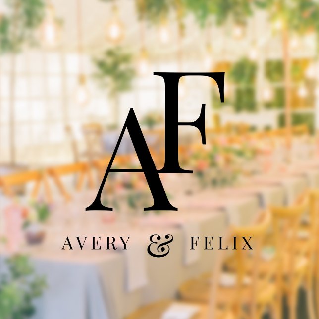 Wedding Monogram Elegant Simple Minimal (Creator Uploaded)