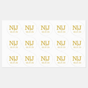 Wedding Monogram Envelope Stickers