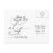 Wedding Monogram G RSVP Postcard Horizontal