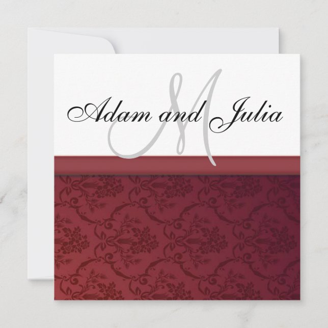 Wedding_monogram_invitation Invitation (Front)