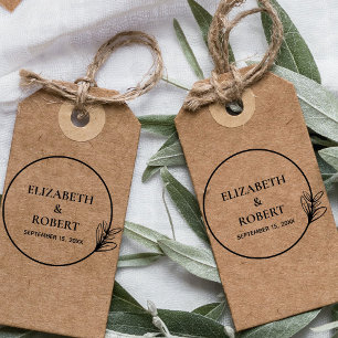 Wedding Monogram Mr and Mrs Round Personalised Self-inking Stamp