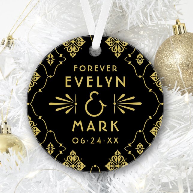 Wedding Monogram Ornament | Art Deco (Creator Uploaded)
