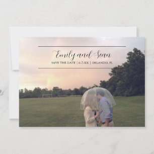 Wedding Monogram Save the Date Invitation
