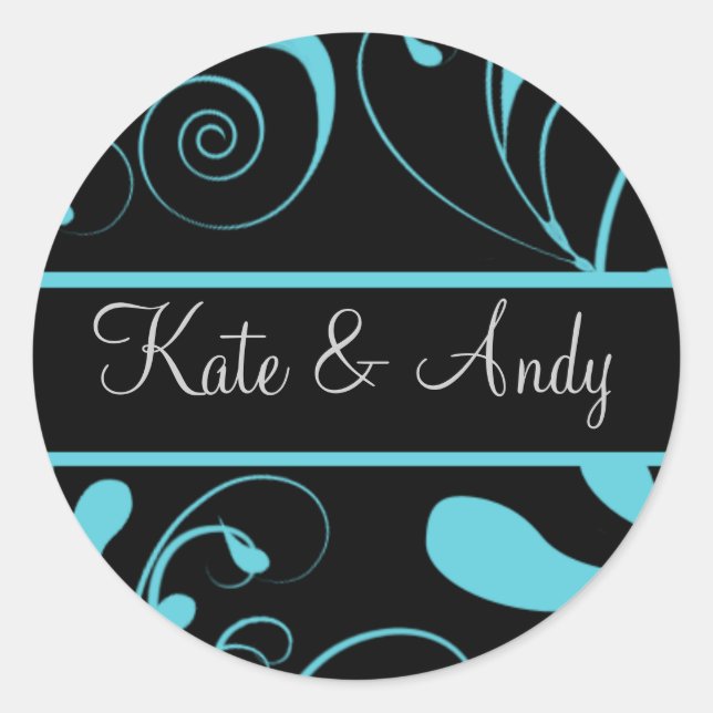 Wedding Monogram stickers (Front)