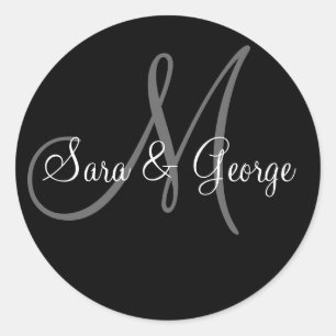 Wedding Monogram stickers