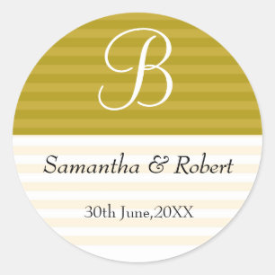 Wedding Monogram Stickers