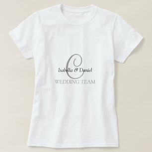 Wedding Monogram Tshirt Gifts