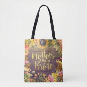 Wedding Mother of the Bride Autumn Maple Pumpkins Tote Bag
