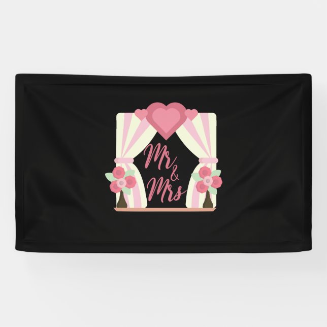 Wedding Mr And Mrs Banner (Horizontal)