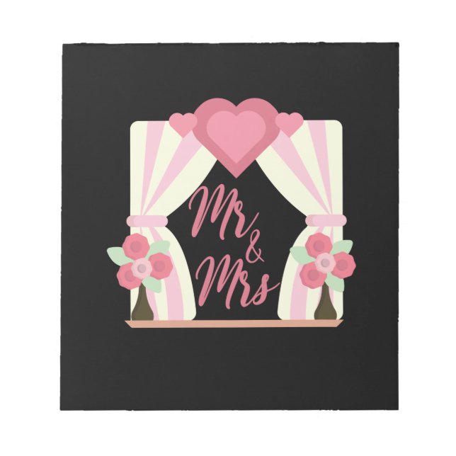Wedding Mr And Mrs Notepad (Front)