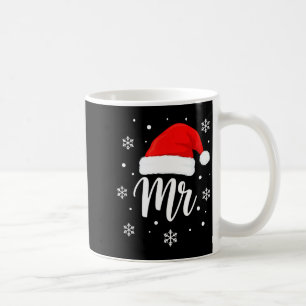 Wedding Mr. Santa Hat, Mr. Christmas Snowflakes Fo Coffee Mug