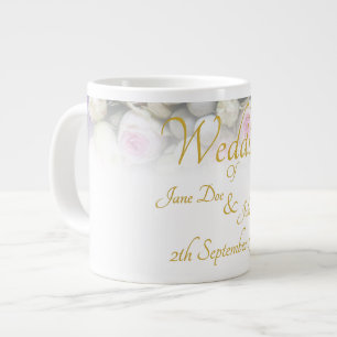 Wedding Mug - Bride with colourful wedding bouquet