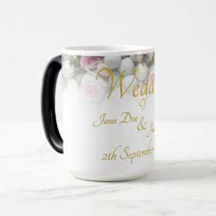 Wedding Mug - Bride with colourful wedding bouquet