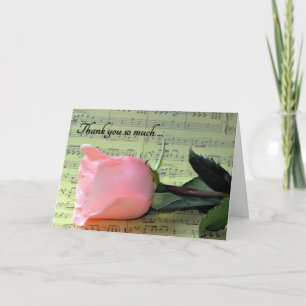 Wedding Music Thank You Card