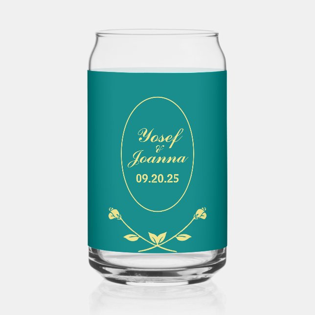 Wedding Names Glass (Front)