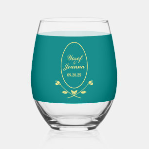 Wedding Names Glass
