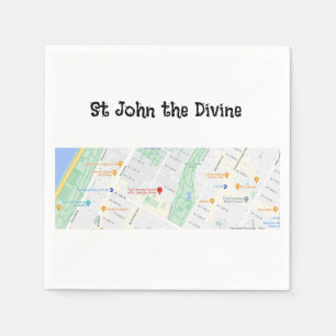 Wedding Napkins Map