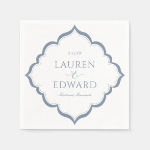 Wedding Napkins Simple Elegance (Dusty Blue)