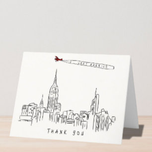 Wedding New York City Thank You Card