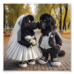 Wedding newfs photo print