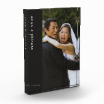 Wedding Newlywed Couple's Photo and Name Block<br><div class="desc">Create a long-lasting memory for your love and family. This Wedding Newlywed Couple's Photo and Name can be personalised and customised for any occasion.</div>