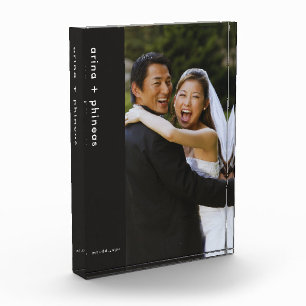 Wedding Newlywed Couple's Photo and Name Block