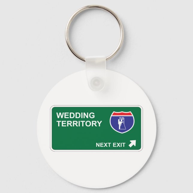 Wedding Next Exit Key Ring (Front)