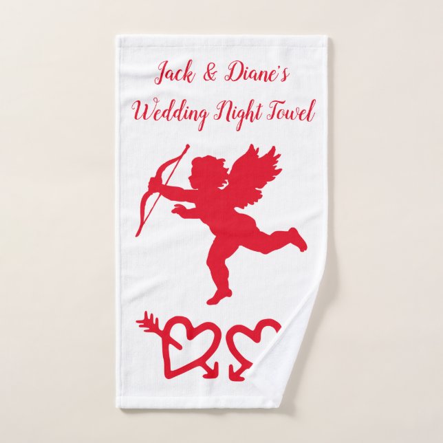 Wedding Night Honeymoon Clean Up Hand Towel (Hand Towel)