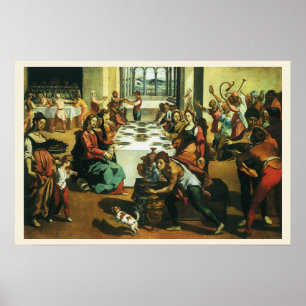 Wedding of Cana by Andrea Boscoli, Renaissance Art Poster