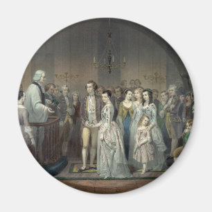 Wedding of George Washington magnet