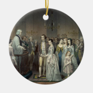 Wedding of George Washington ornament