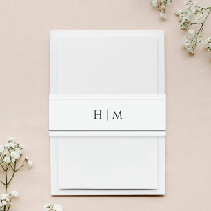 Wedding Of Invitation Belly Band