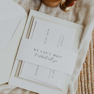 Wedding Of Invitation Belly Band