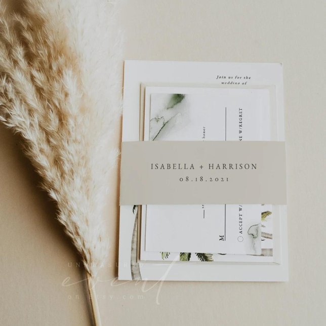 Wedding Of Invitation Belly Band (Creator Uploaded)