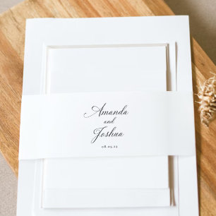 Wedding Of Invitation Belly Band