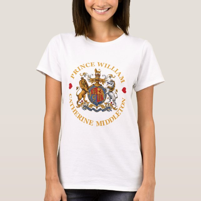 Wedding of Prince William and Catherine Middleton T-Shirt (Front)