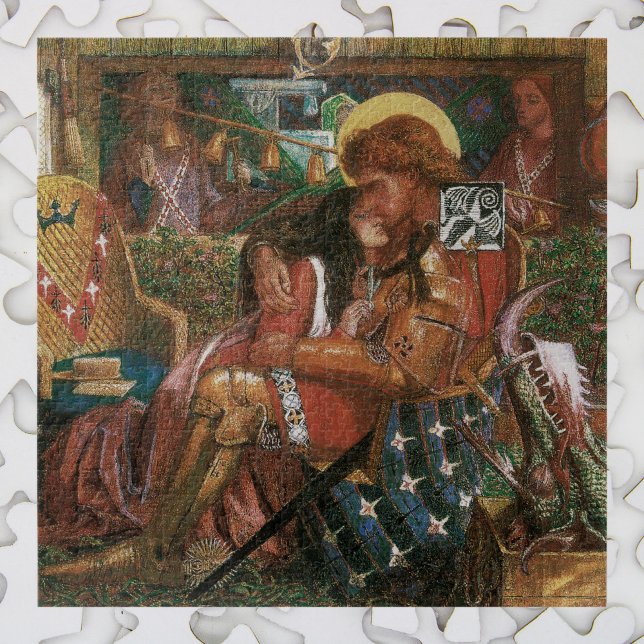 Wedding of St George, Princess Sabra by Rossetti Jigsaw Puzzle (Creator Uploaded)