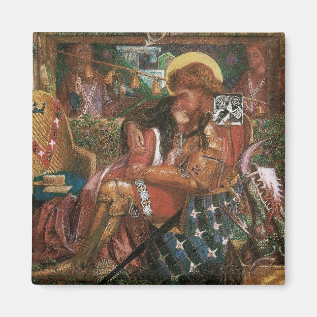 Wedding of St George, Princess Sabra by Rossetti Magnet (Front)