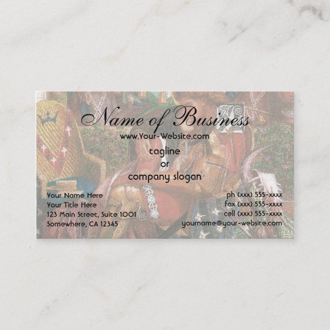 Wedding of St George Princess Sabra Dante Rossetti Business Card (Front)